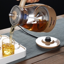 Brand European and American special health preserving pot boiling tea ware glass black teapot electric kettle steam teapot fully automatic steam electricity