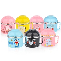 Brand stainless steel lunch box Multi-functional fast food cup boxed with double layer thermal insulation student canteen for dining vat