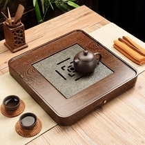 x quadrilateral whole flower pears wood tea pan chicken wings wood tea sea modern home minimalist drainage tea table urkin stone pans
