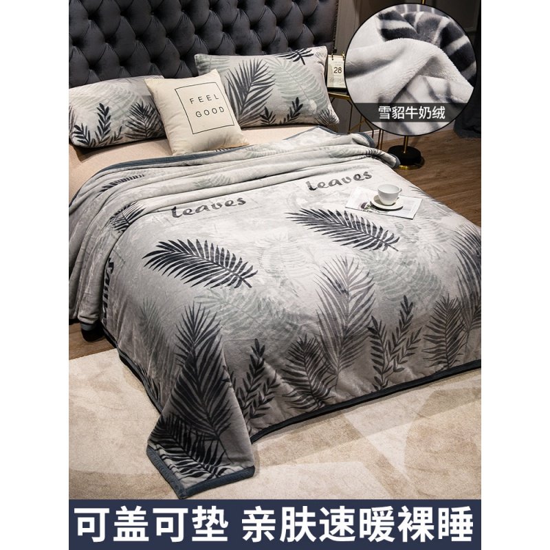 Winter bed blanket quilt winter thickened flannel blanket coral bed single wool blanket bed student dormitory