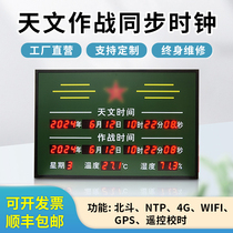 GPS Astronomy Combat Beidou Clock Customized NTP Standard Beijing Time 4G Satellite Timing Synchronization Electronic Wall Clock