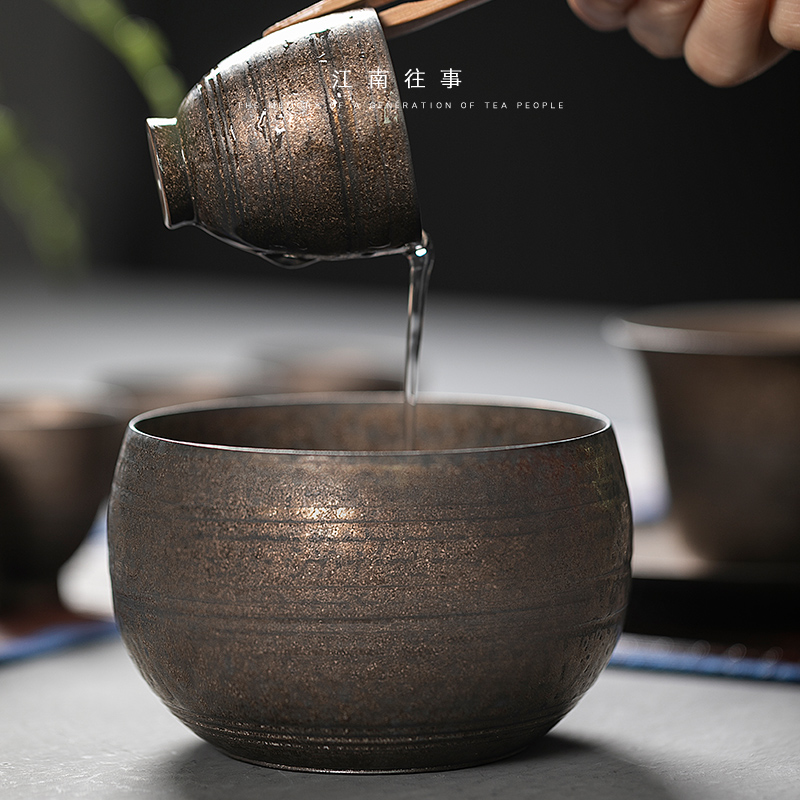 Jiangnan past iron ore washing ceramic glaze tea kung fu tea tea accessories to restore ancient ways small cup of water, after the wash