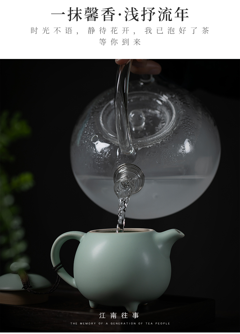 Jiangnan kung fu little teapot past your up drive home checking ceramic teapot shih black tea pot of single pot