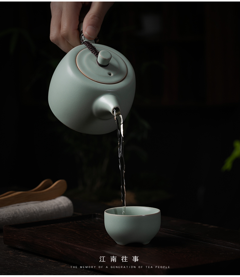 Jiangnan kung fu little teapot past your up drive home checking ceramic teapot shih black tea pot of single pot