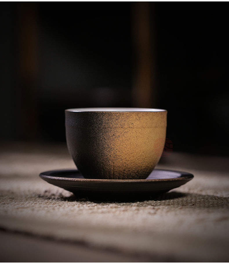 Jiangnan past tureen tea set fu jade and coarse ceramic kung fu tea set household Chinese teapot set