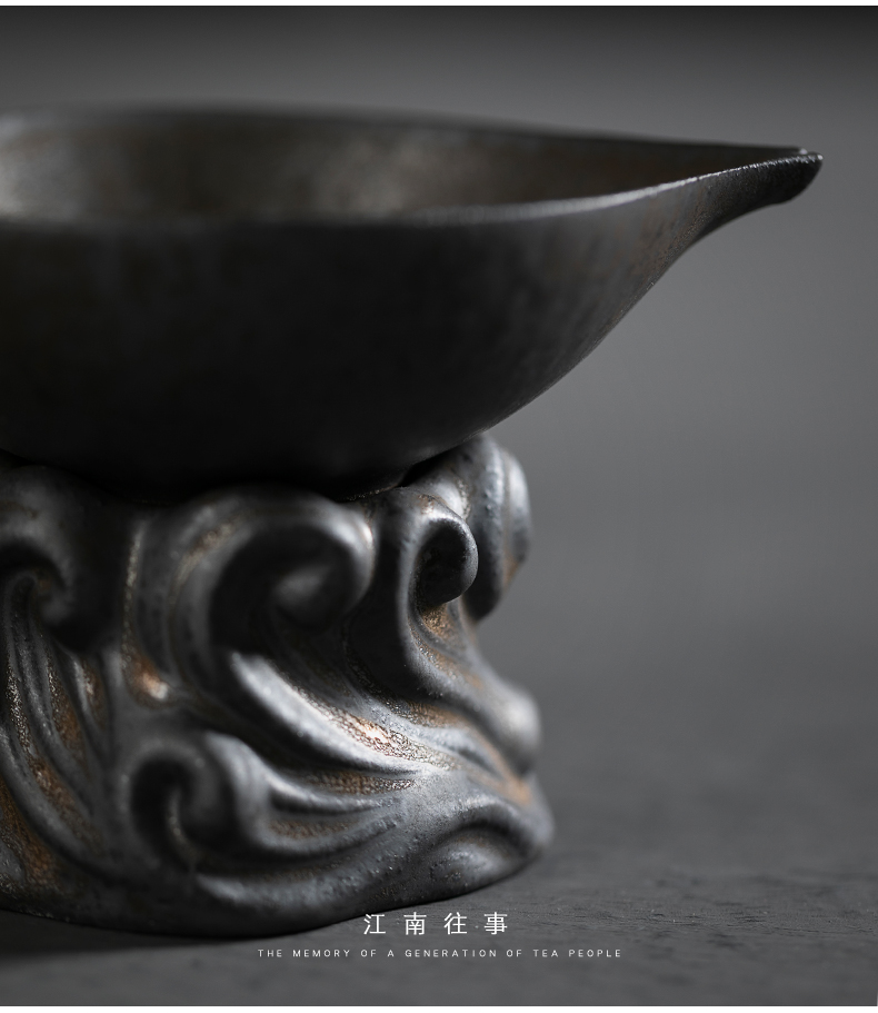 Jiangnan past) ceramic filter fine gold tail an artifact tea tea tea tea strainer filter filter