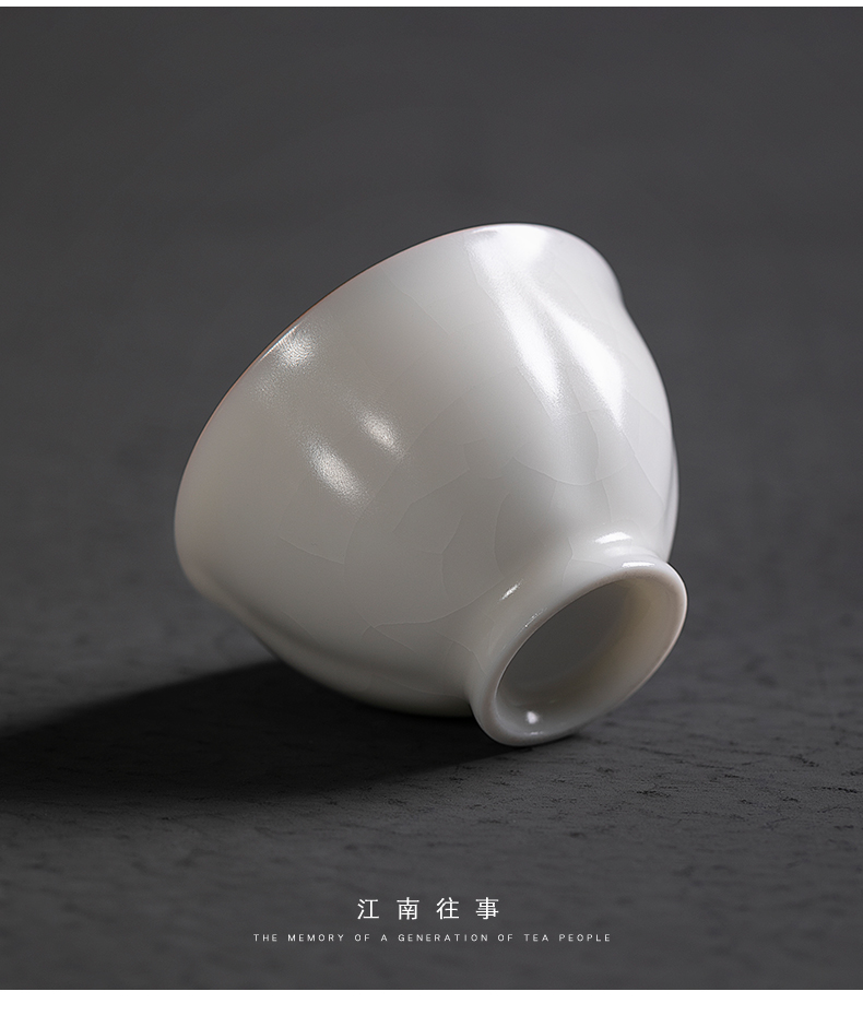 Jiangnan ceramic cups past masters cup kung fu tea tea cups to open the slice your up porcelain sample tea cup