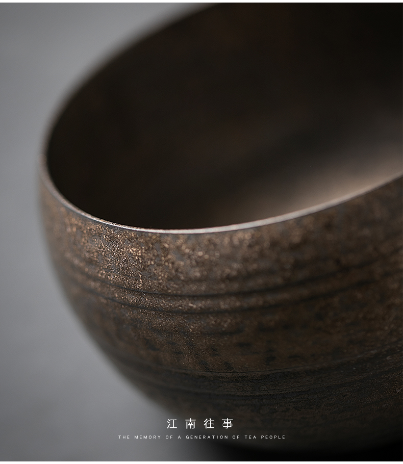 Jiangnan past iron ore washing ceramic glaze tea kung fu tea tea accessories to restore ancient ways small cup of water, after the wash