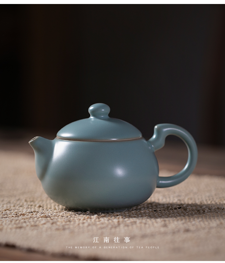 Jiangnan past your up qiao take xi shi pot of kung fu tea set within your porcelain ceramic teapot little teapot single pot