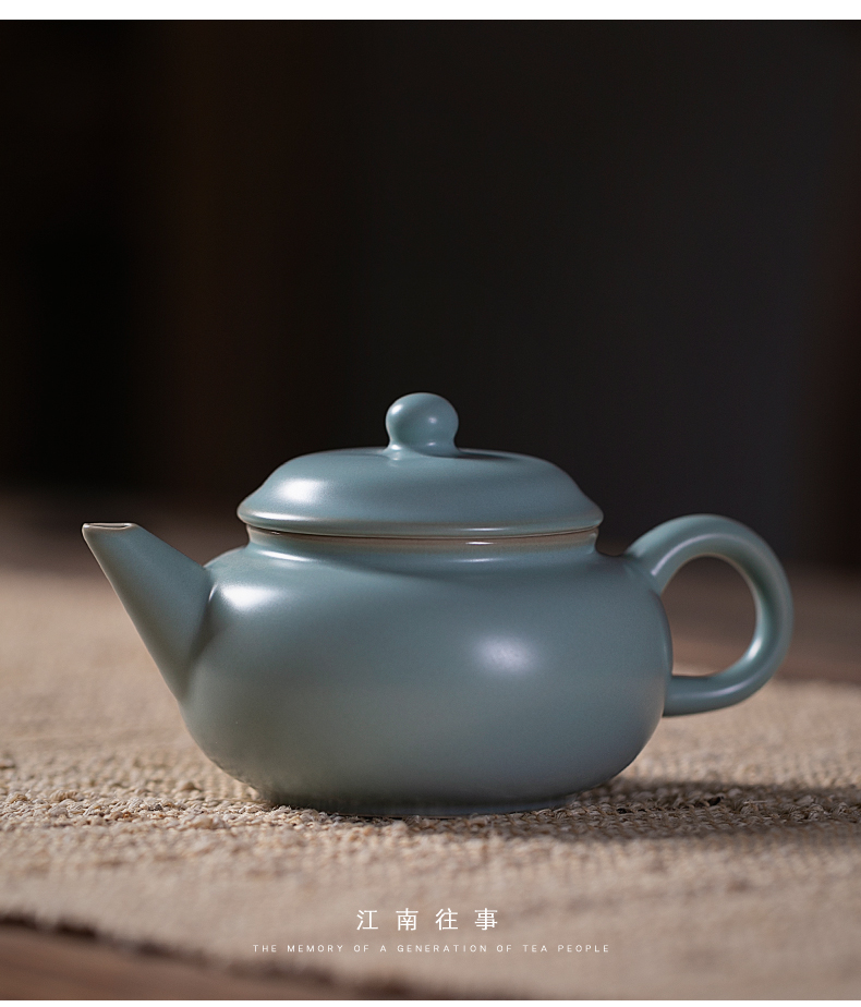 Jiangnan shamrock archaize past 1 your up ceramic teapot tea kungfu tea set your porcelain little teapot single pot