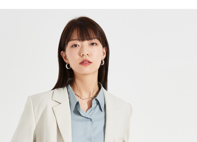 Осенняя рубашка, белая куртка, V-образный вырез, свободный крой, французский стиль 