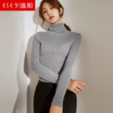 Осенний шерстяной свитер, трикотажный лонгслив, свободный крой