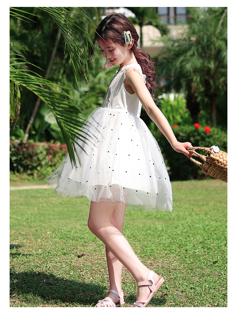 Fu Luo người hâm mộ cô gái đầm mùa hè 2019 mới lớn trẻ em trẻ em váy ngắn tay công chúa váy mùa hè - Váy vay dam mua he