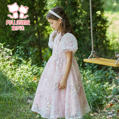 富罗迷 Элегантное вечернее платье, летний наряд маленькой принцессы, китайский стиль, в западном стиле