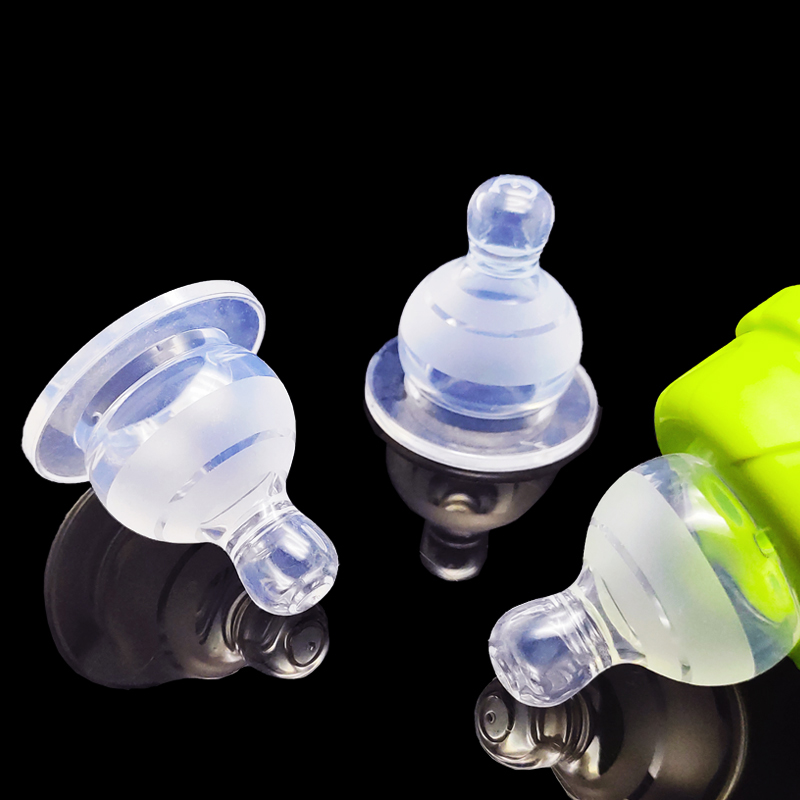 Pacifier Baby Emulation Breastmilk Solid standard Aperture Accessories Ultra Soft Pacification Silicone Pacifier Head Round Hole Cross-Taobao
