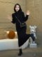 2024 Winter Lazy Style Knitted Sweater Dress, Long, High-End, Versatile, Slimming, Long-Sleeved Inner Layering Dress
