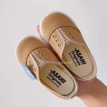 Japan ASAHI ASAHI a pedal kindergarten shoes baby childrens canvas shoes soft soles made in Japan 14 ~ 18cm