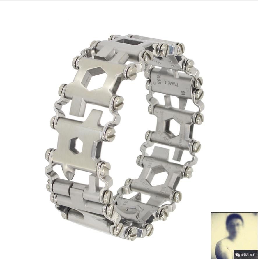 Old Han Survival Rave Stainless Steel Hand Alchemist Psk Doomsday Survival Gear Tools Emergency Wilderness for EDC Handmade