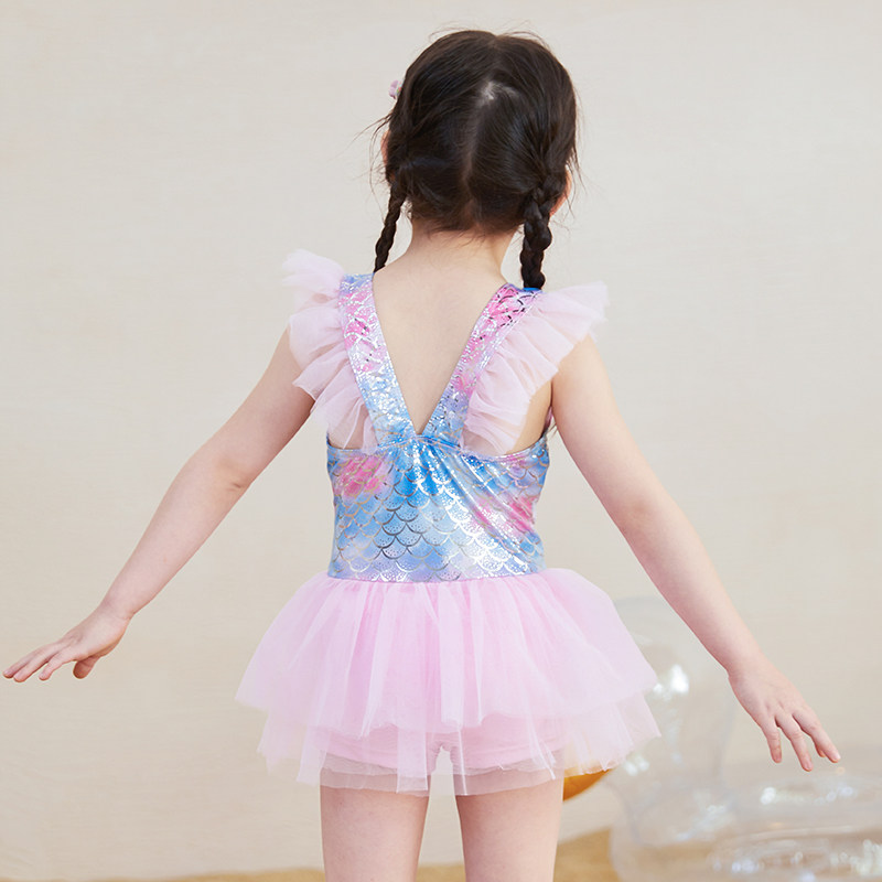 Mermaid children conjoined swimsuit woman cute girl South Korean baby small CUHK child spa swimsuit