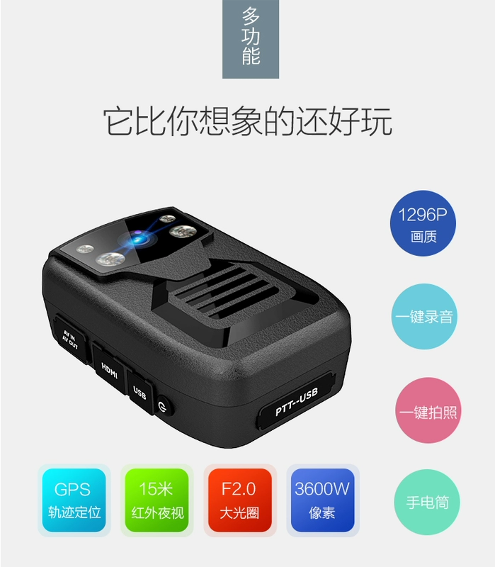 HD Work Recorder Trợ lý thực thi pháp luật Chuyên gia ghi âm lĩnh vực chuyên nghiệp Night Vision Audio Camera hội nghị di động - Máy quay video kỹ thuật số