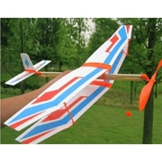 Mô hình máy bay lắp ráp dây cao su điện máy bay mô hình đồ chơi đàn hồi mô hình điện biplane - Mô hình máy bay / Xe & mô hình tàu / Người lính mô hình / Drone