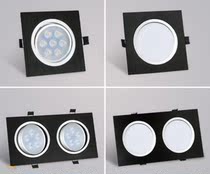 Supermarket Ceiling Light Quadrilateral Corridor Light Bedroom Light square light disc wick hole light Spotlight Aisle Cylinder Light Insert