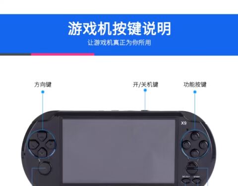 Điều khiển trò chơi trẻ em psp3000 mát mẻ cầm tay hoài cổ màn hình lớn sạc tải FC câu đố cầm tay trẻ em retro retro máy game cầm tay