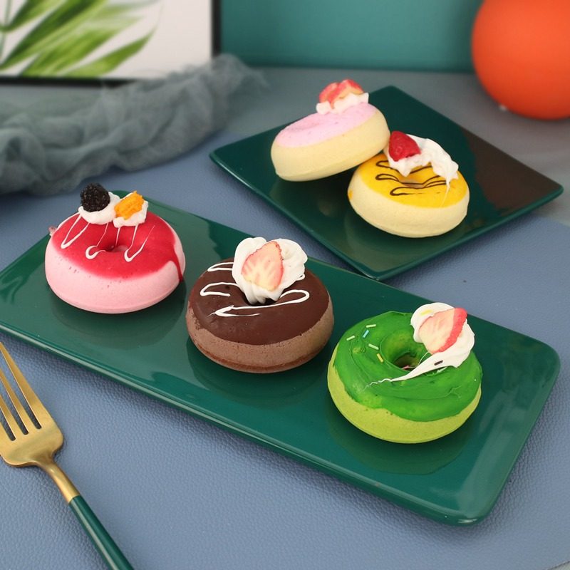 Emulation Food Doughnut Cake Food Model Props Toddler Children Toys Early Teaching Materials Wedding shop window shooting