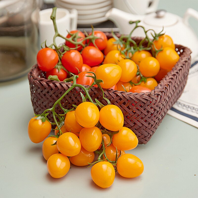 Emulated fruit model props holy female fruit tomato tomato fruit and vegetable swing piece home shop window sample plate room decoration