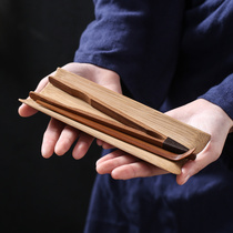 Old bamboo tea poke tea spoon bamboo set three sets of kung fu tea set accessories tea ceremony six gentlemen wake up tea tea