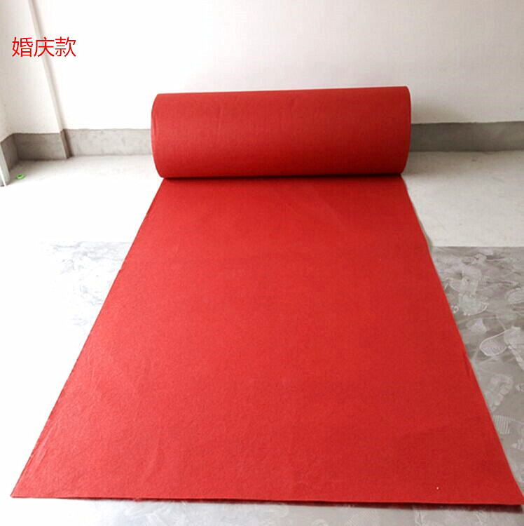 Toàn bộ thảm đỏ cuộn một lần lớn màu đỏ triển lãm sân khấu triển lãm khai mạc lễ kỷ niệm đám cưới với dày - Thảm thảm lông