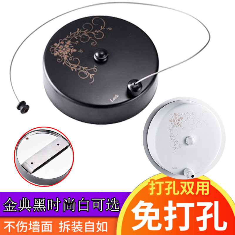 Perforated clothesline Clothesline Home 304 Stainless Steel Balcony Invisible Flex Lengthened 5 m Wire Rope Bathroom Airer