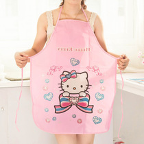 This is a giveaway single-shot cartoon kitchen half-body apron PVC waterproof anti-fouling apron