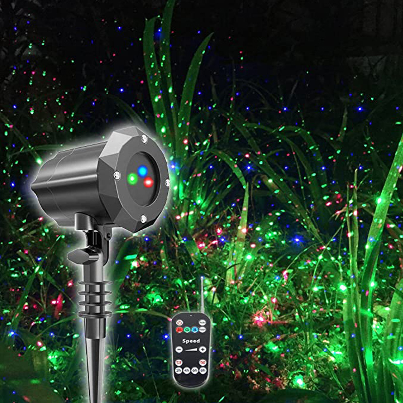 Starry Sky Christmas Outdoor Waterproof Rgb Firefly Garden Laser Light Garden Holiday Decoration Project Lawn Lighting
