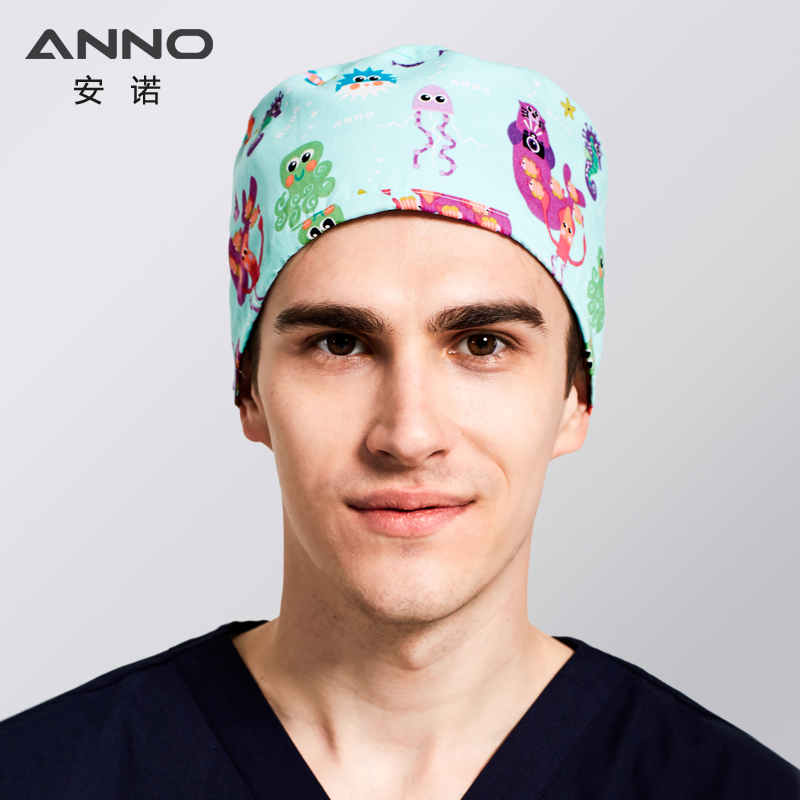 Anno ANNO Nurse Cap Fashion Printed Doctor Nurse Pediatric Hospital Working Hat Beauty Hat Seafront World-Taobao