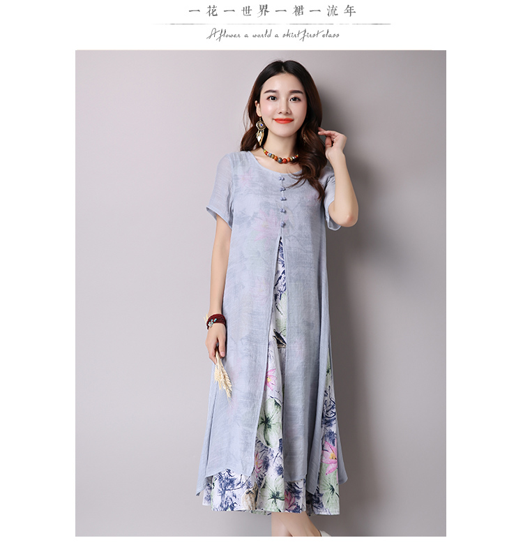 Robe femme en Coton et lin - Ref 3326852 Image 24