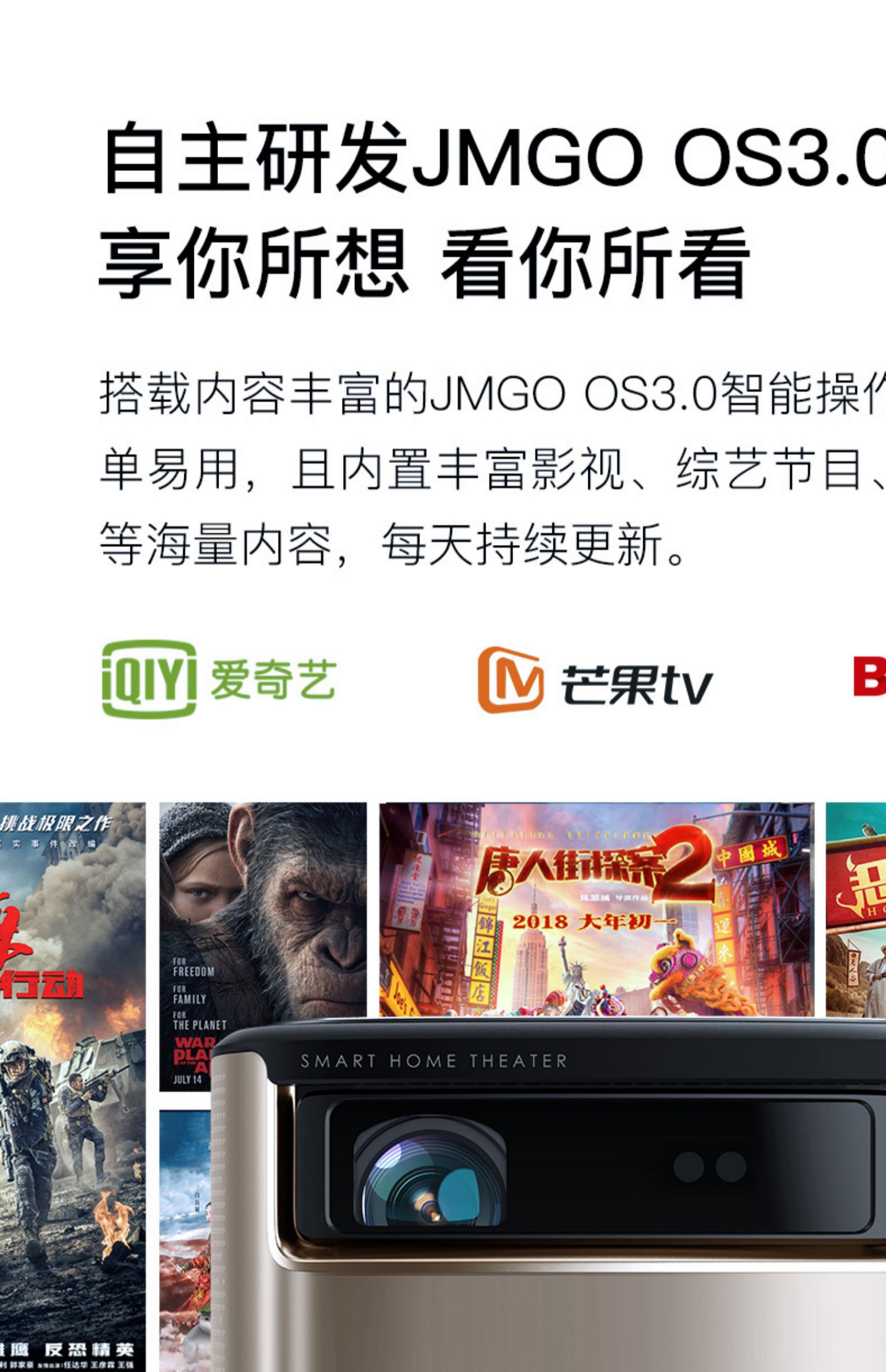 2018 mới nut máy chiếu V9 1080P nhà 4K HD wifi thông minh Android 3D nhà hát nhỏ điện thoại di động phòng ngủ phòng khách không có màn hình TV máy chiếu J7 nâng cấp - Máy chiếu