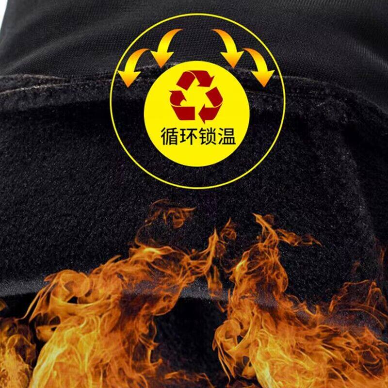 Cycling Touch Screen Gloves for Men, Winter Warm Outdoor Gloves for Driving Electric Vehicles, Cold-Proof, Fleece-Lined, Winter Windproof and Waterproof Gloves