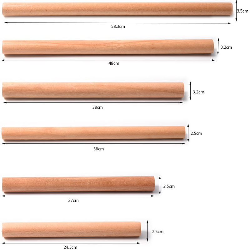 Rolling Face Stick Face Stick Catch-up Kindergarten Bag Water Dumplings Home Case Board Suit Nonstick No. Small number of solid wood