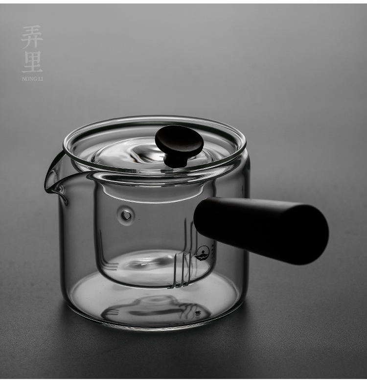 Side of the black tea the boiled tea, the electric TaoLu domestic high temperature resistant filter teapot tea heat - resistant glass tea pot