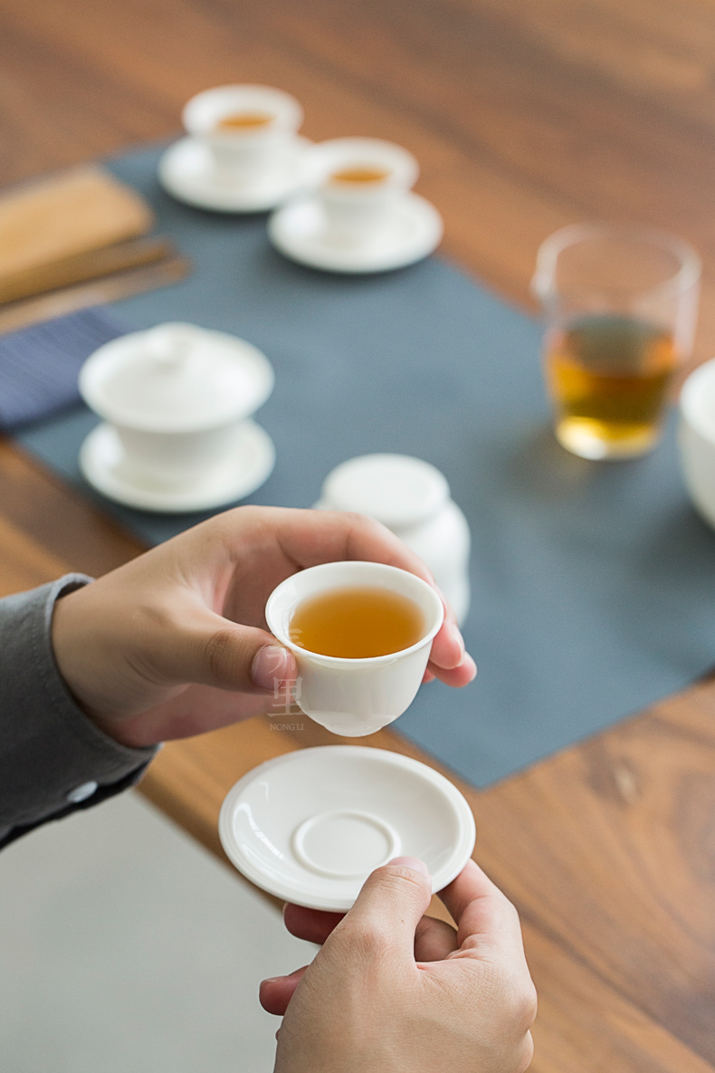 The Get | tea art would training kung fu tea set in dehua white porcelain tureen ceramic cups travel packages