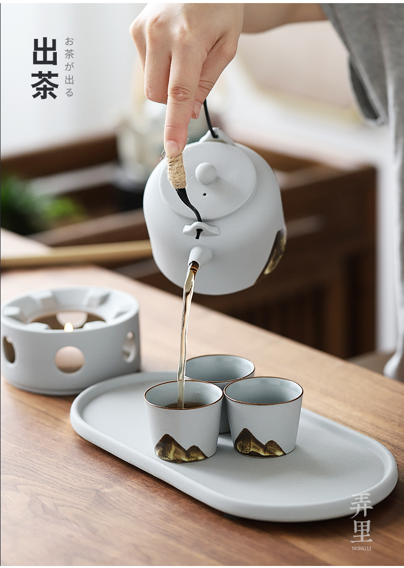 The Get | boiled tea ware ceramic warm tea candles in Japanese kung fu tea set household contracted the teapot zen gift box