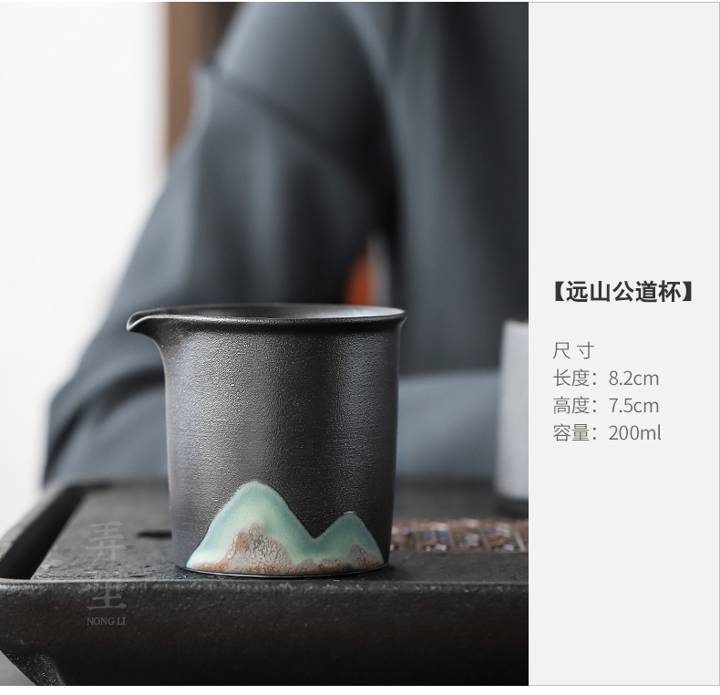 The Get | in Japanese contracted sharply stone tea tray was little sitting room tea table drainage kung fu tea set suit black household ceramics