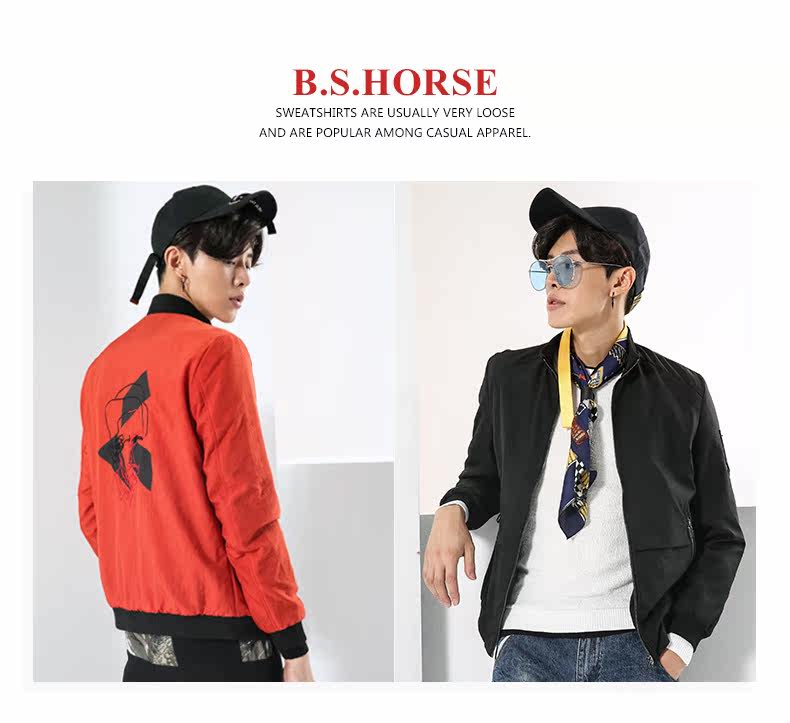 Blouson homme B.S.HORSE    manches longues en Nylon - Ref 3116830 Image 7