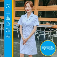 Синий короткий женский платье