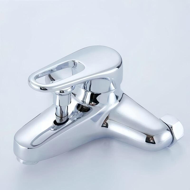 All-Copper Bathtub Faucet Triple Hot and Cold Water Faucet Bathroom Toilet Shower Mixing Valve Faucet Promotion