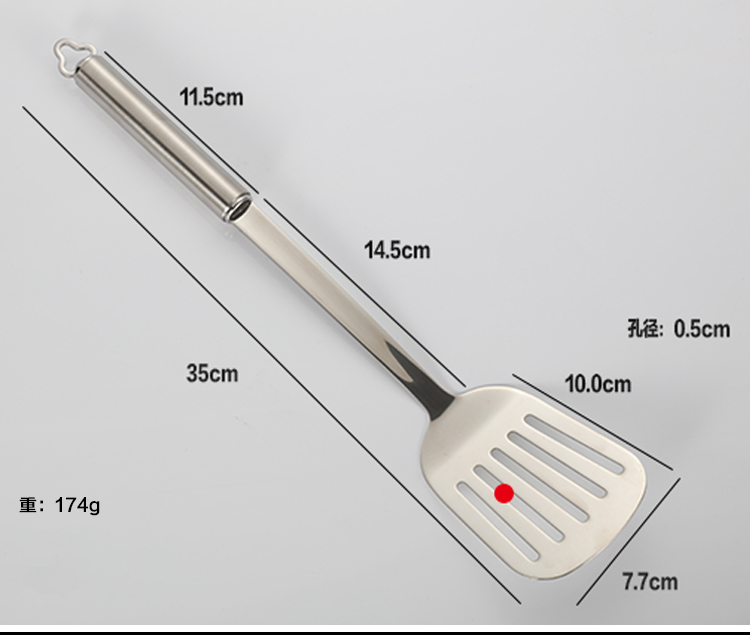 Xia Shi chảo dầu xẻng 304 thép không gỉ xẻng khoai tây chiên xẻng cá chiên cắn đơn nấu ăn xẻng nhà bếp - Phòng bếp chảo nấu bếp từ
