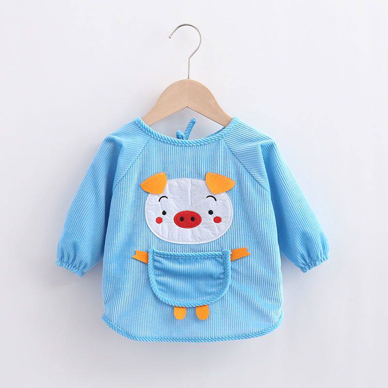 Baby hood clothes autumn and winter anti-dress male and female children long sleeves eat waterproof baby hood clothes crystal suede hooded sweatshirt