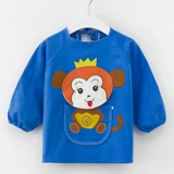 Хлопковый детский нагрудник, фартук, юбка, лонгслив для еды, сзади на завязках