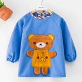 Детский фартук подходит для мужчин и женщин для еды, водонепроницаемый хлопковый лонгслив, детская вельветовая демисезонная юбка, сзади на завязках